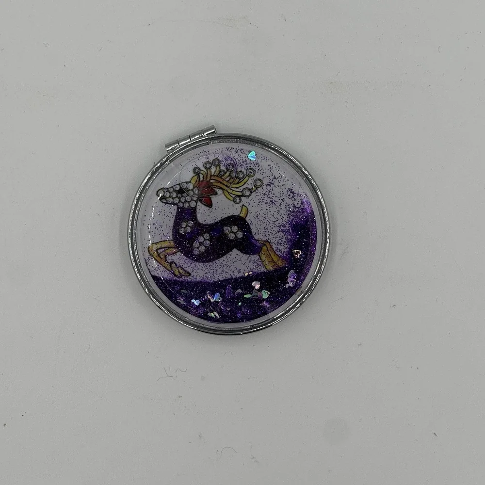 Mirror Image purple glittery